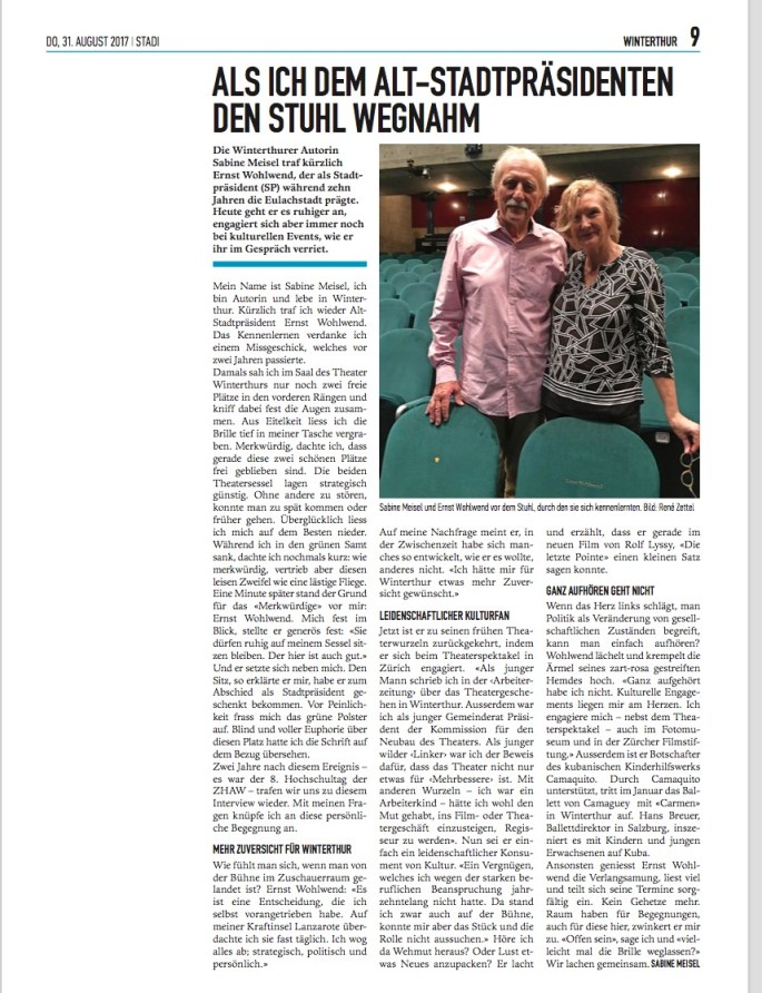 foto text Wo und ich